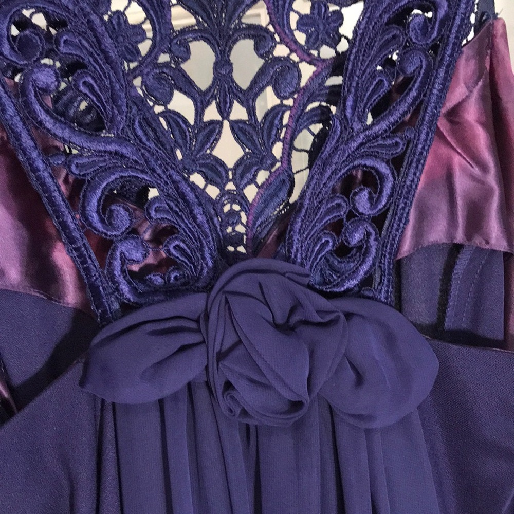 Sweet Deep Purple Cocktail Dress